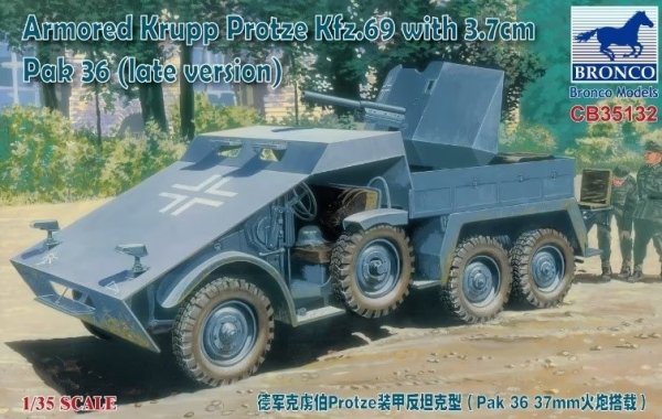 Bronco CB35132 Krupp Protze Kfz.69 w/3,7 Pak 36
