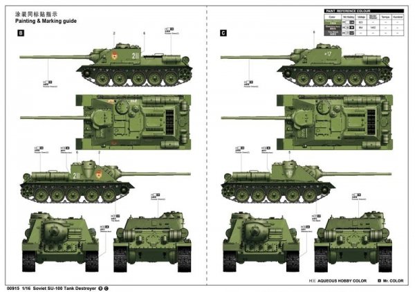 Trumpeter 00915 Soviet SU-100 Tank Destroyer