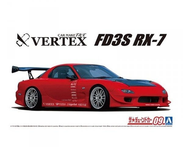Aoshima 05839 1/24 TC#9 Vertex Fd3S Rx7 '99 Mazda