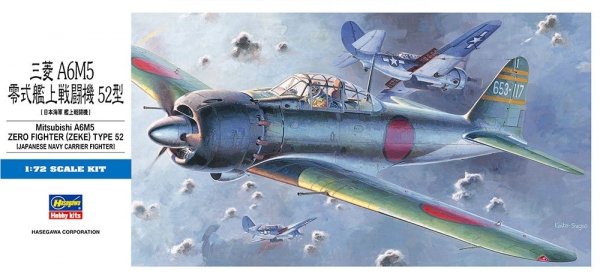 Hasegawa D22-00452 Mitsubishi A6M5 Zero Fighter (Zeke) Type 52 1/72