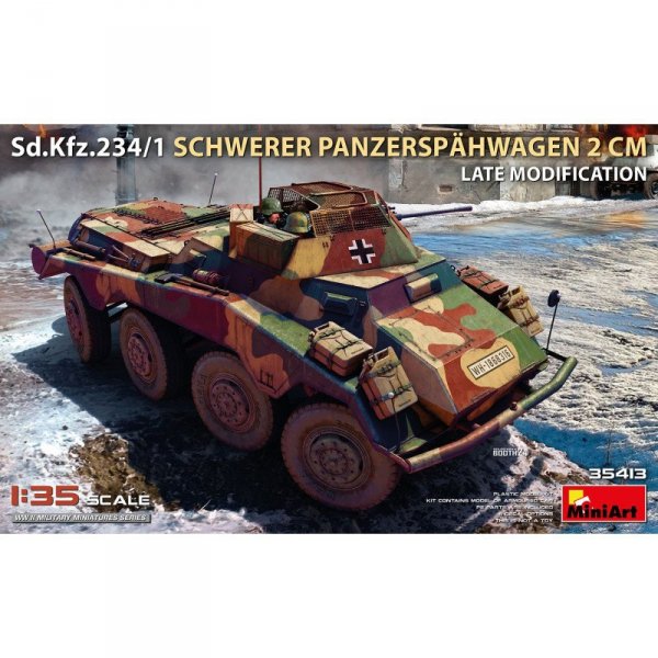 Mini Art 35413 Sd.Kfz.234/1 Schwerer Panzerspähwagen (2 cm) Late Mod 1/35