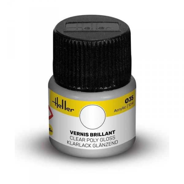 Heller Acrylic Paint 035 Clear Poly Gloss 12 ml