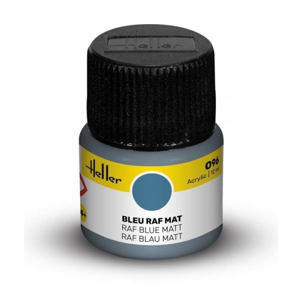 Heller Acrylic Paint 096 RAF Blue Matt 12 ml