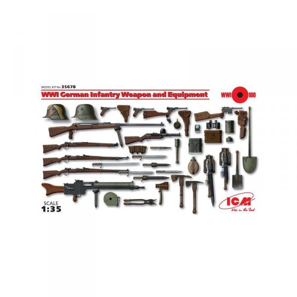 Icm 35678 WWI Ger.Inf. Weapon&Equip