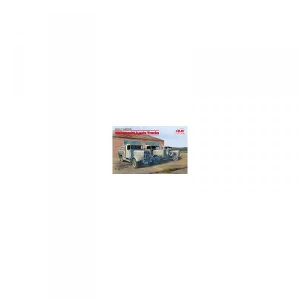 ICM DS 3508 Wehrmacht 3-axle Trucks Henschel 33D1, Krupp L3H163, LG3000