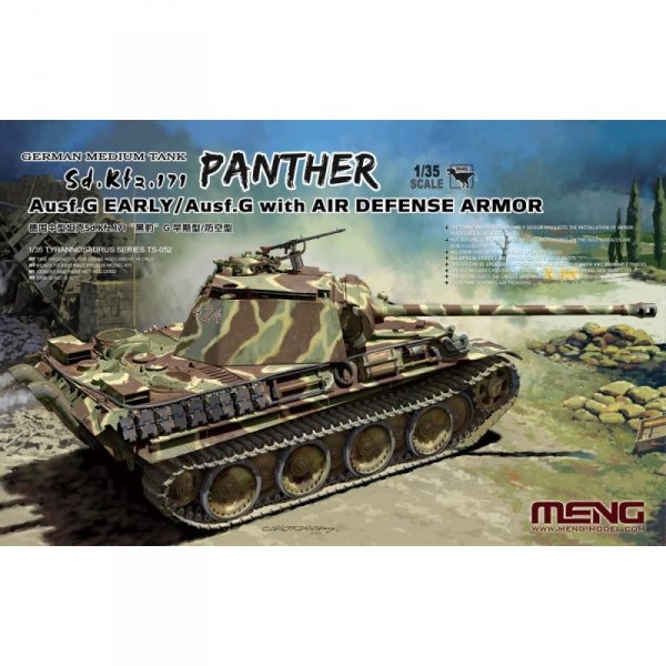 Meng TS-052 German Medium Tank Sd.Kfz.171 Panther Ausf.G EARLY/Ausf.G with AIR DEFENCE ARMOR 1/35