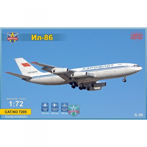 Model Svit 7205 Ilyushin IL-86 Wide-body Airliner