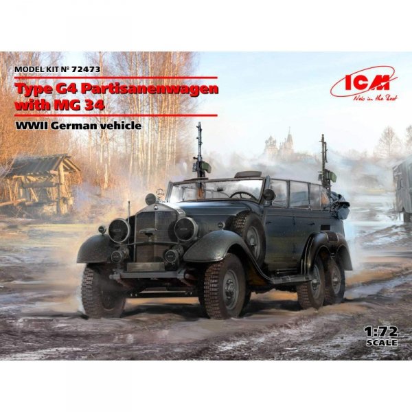 ICM 72473 Type G4 Partisanenwagen with MG 34, WWII German vehicle 1/72
