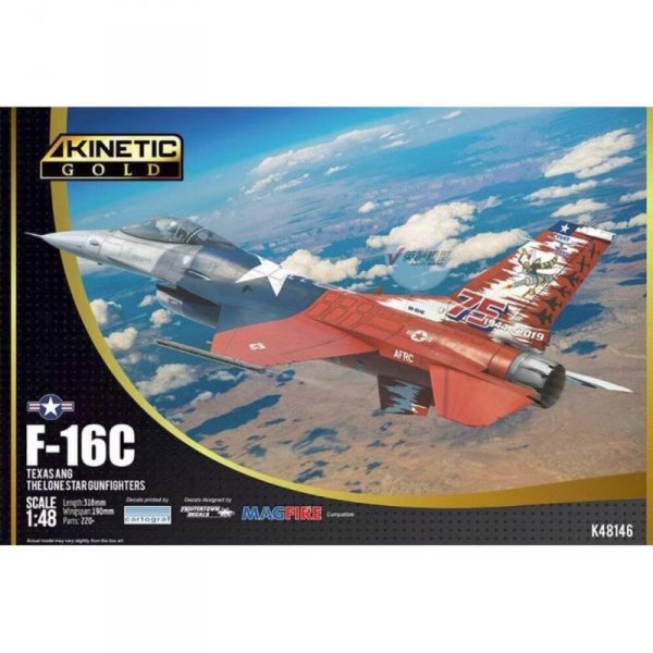 Kinetic 48146 F-16C Texas ANG The Lonestar Gunfighters 1/48