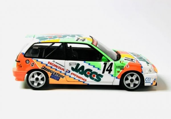 NuNu 24021 Honda Civic EF9 Group A sponsored by JACCS - 1992 1/24