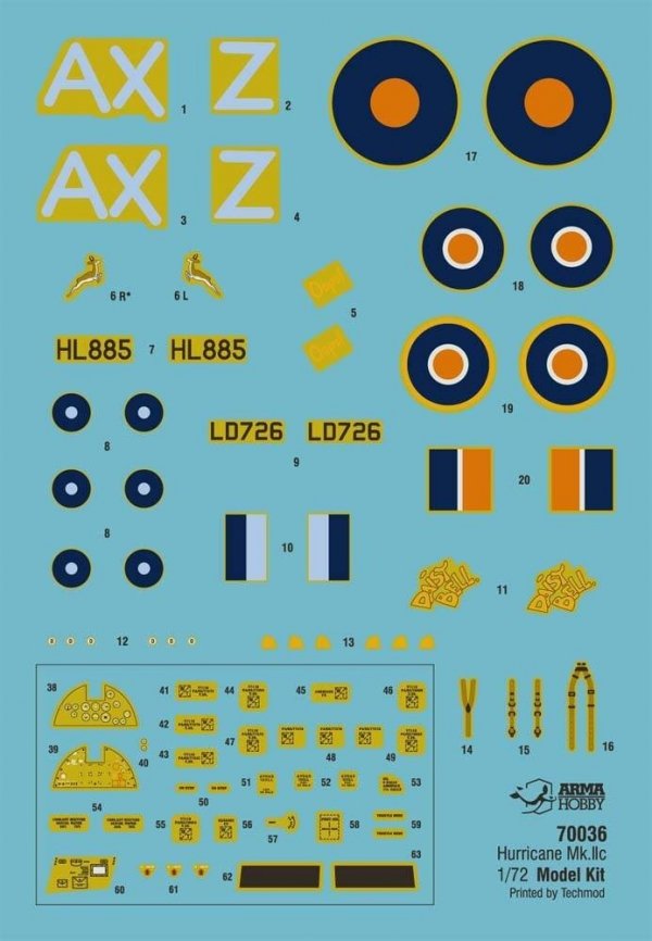 Arma Hobby 70037 Hurricane Mk.IIc Trop Model Kit 1/72