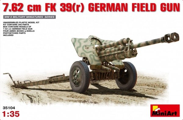 Mini Art 35104 7,62Cm F.K.39R German Field Gun 1/35