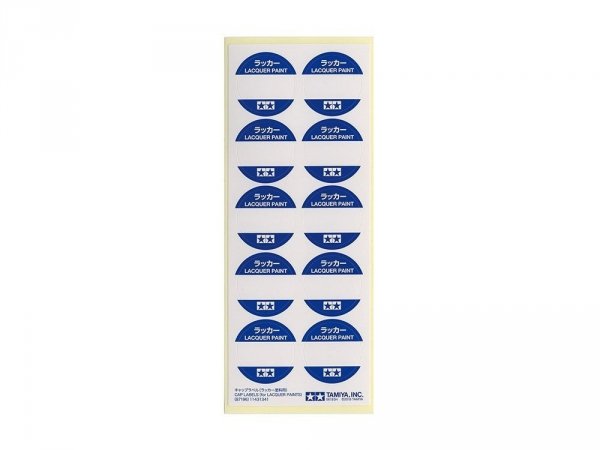 Tamiya 87196 Cap Labels (for Lacquer Paints)