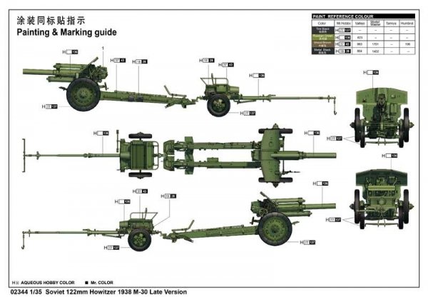 Trumpeter 02344 M-30 Late 122Mm Soviet Howitzer