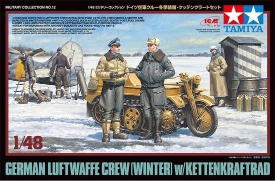 Tamiya 32412 German Luftwaffe Crew w/ Kettenrad