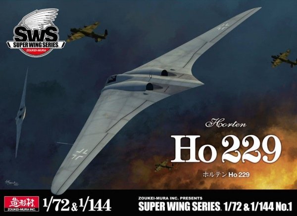Zoukei-Mura SWS7201 Ho 229 Horten 1/72 &amp; 1/144