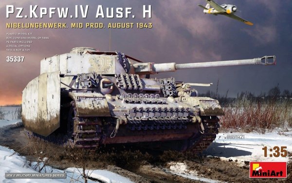 Mini Art 35337 Pz.Kpfw.IV Ausf. H NIBELUNGENWERK. MID. PROD. AUGUST 1943 1/35