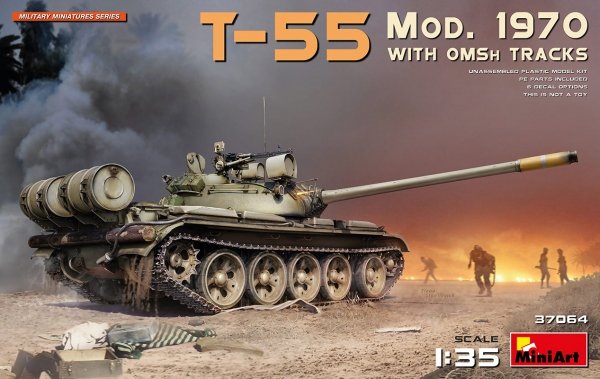Mini Art 37064 T-55 Mod.1970 w/OMSh Tracks 1/35