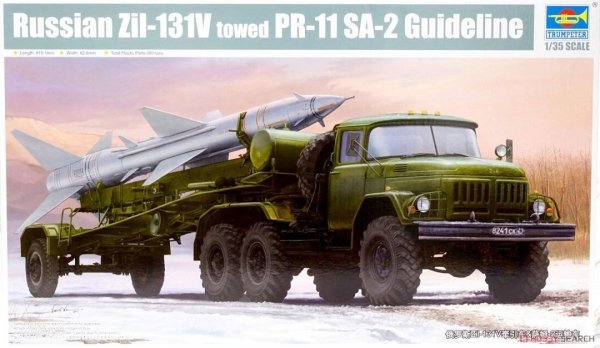 Trumpeter 01033 ZIL-131V towed PR-11 SA-2 Guide