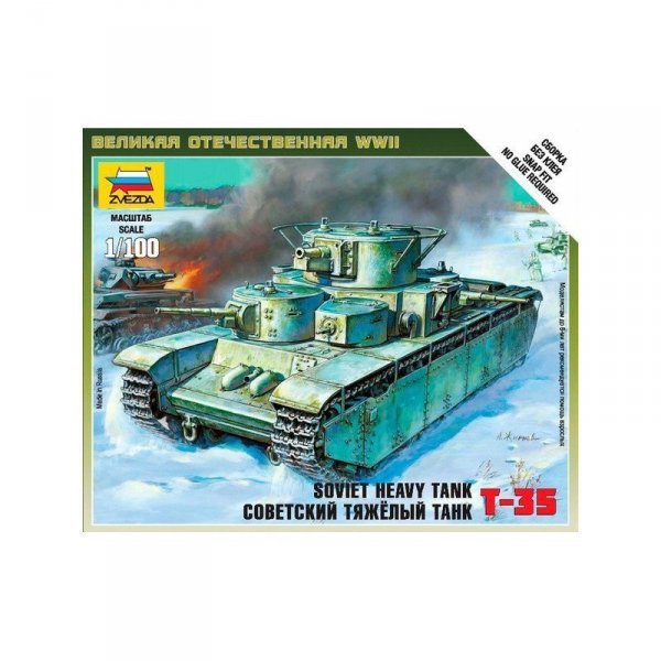 Zvezda 6203 Soviet Tank T-35 1/100