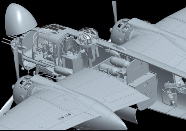 HK Models 01E037 1/32 B-25H Mitchell Gunship Over CBI