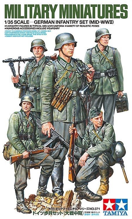 Tamiya 35371 German Infantry Set (Mid-WWII)