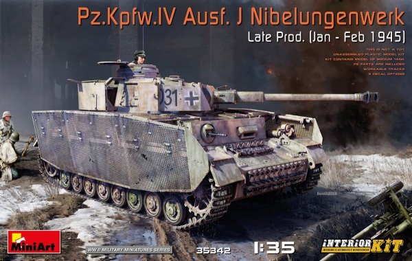 Mini Art 35342 PzKpfw IV Ausf J late w/interior 1/35