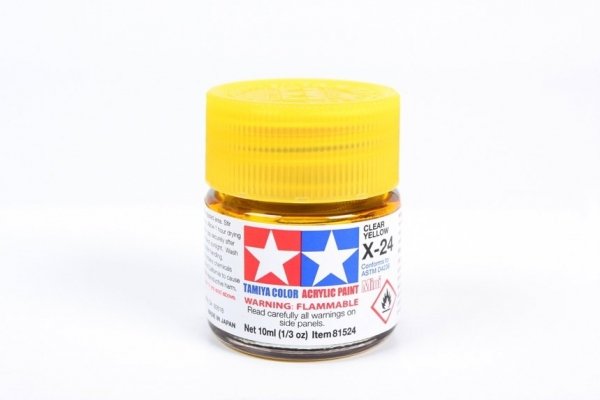 Tamiya 81524 Acrylic Mini X-24 Clear Yellow 10ml