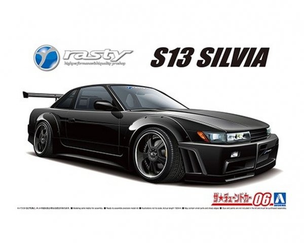 Aoshima 05947 1/24 TC#6 Rasty PS13 Silva Nissan