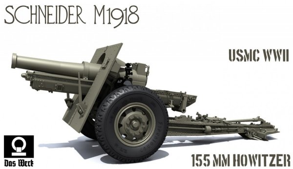 Das Werk DW35023 US 155mm howitzer M1918 1/35