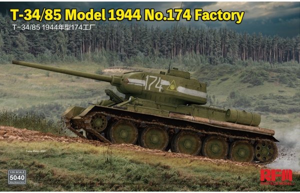 RFM-5040 T-34/85 Model 1944 No.174 Factory 1/35