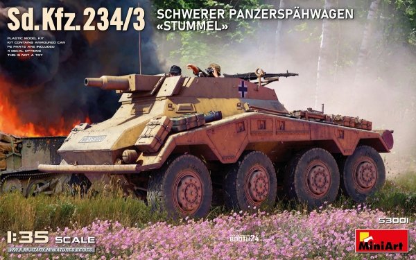 Mini Art 53001 Sd.Kfz.234/3 Schwerer Panzerspahwagen {|Stummell|} 1/35