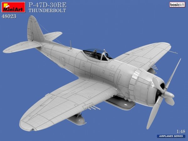 Mini Art 48023 P-47-30RE Thunderbolt Basic Kit 1/48