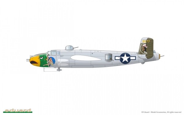 Eduard 2139 B-25J Mitchell GUNN's BUNNY Limited edition 1/72