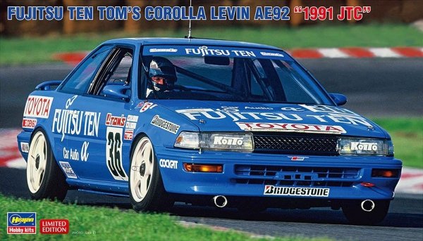 Hasegawa 20492 Fujitsu Ten Tom's Corolla Levin AE92 &quot;1991 JTC&quot; 1/24