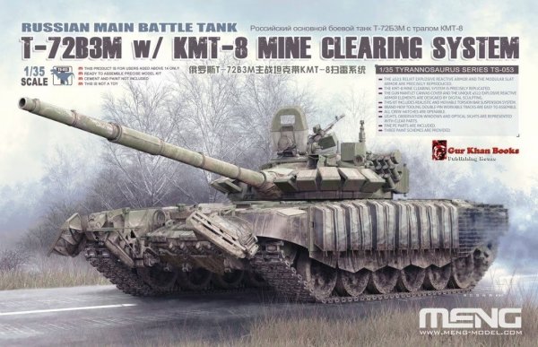 Meng TS-053 T-72B3M w/KMT-8 Mine Clearing System 1/35