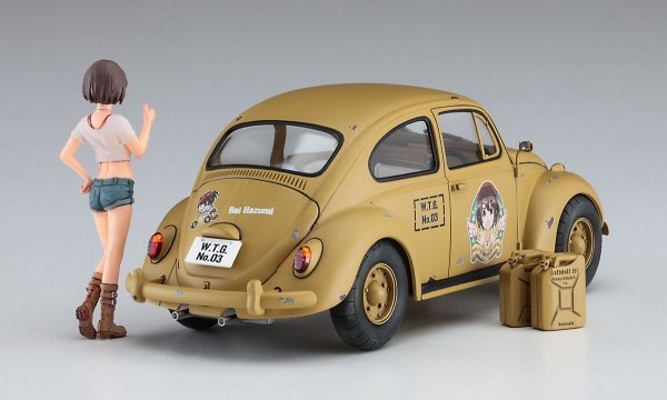 Hasegawa SP488-52288 Wild Egg Girls Volkswagen Beetle Type 1 &quot;Rei Hazumi&quot; w/Figure 1/24