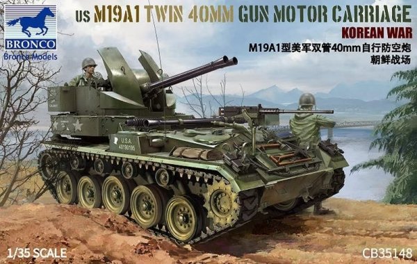 Bronco CB35148 US M19A1 Twin 40 MM Gun Motor Car