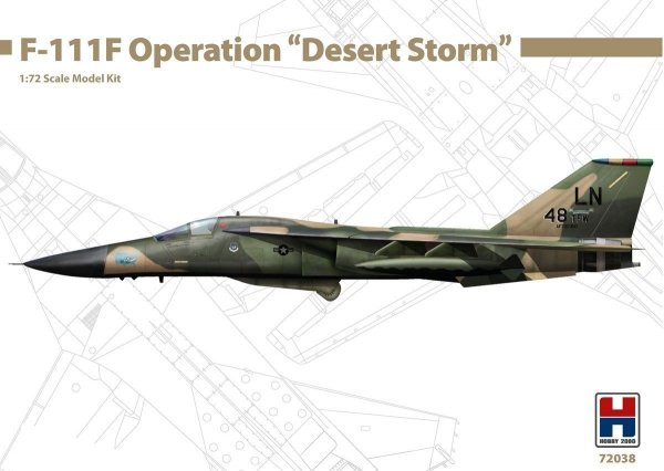 Hobby 2000 72038 F-111F Operation Desert Storm 1/72