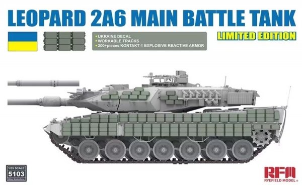 RFM-5103 Leopard 2A6 Main Battle Tank Limited Edition 1/35