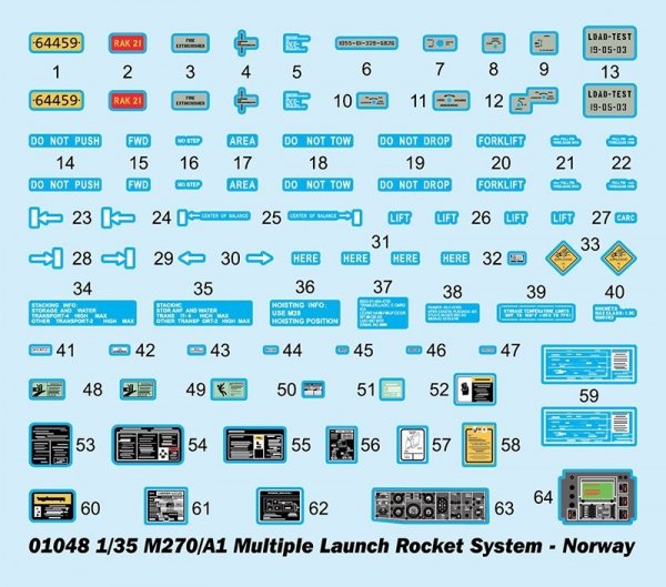 Trumpeter 01048 M270/A1 multi-barrel rocket system