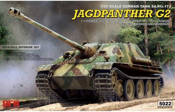RFM-5022 Jagdpanther G2 w/full interior &amp; workable track links 1/35