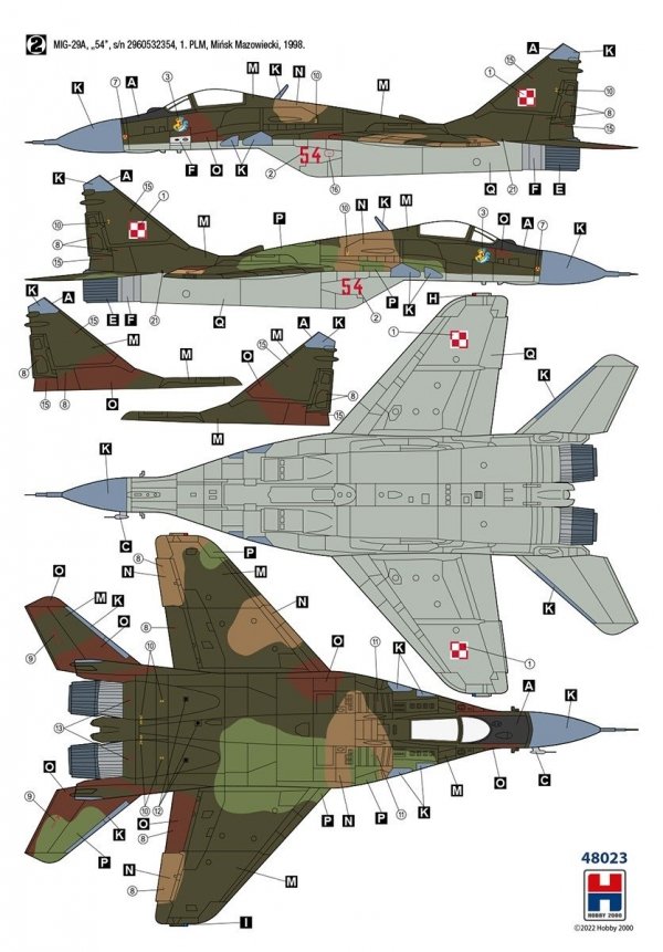 Hobby 2000 48023 MiG-29 Polish Air Force 1/48