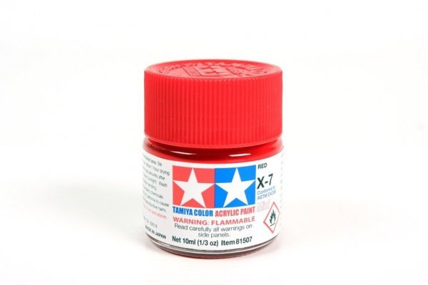 Tamiya 81507 Acrylic Mini X-7 Red 10ml