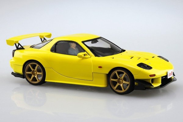 Aoshima 05955 1/24 Initial-D#15 Takahashi Keisuke FD3S RX-7 (Project D Ver.) with Figure