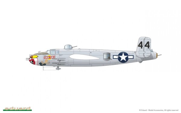 Eduard 2139 B-25J Mitchell GUNN's BUNNY Limited edition 1/72