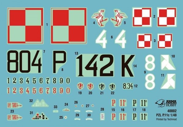 Arma Hobby 40002 PZL P.11c - Model Kit 1/48