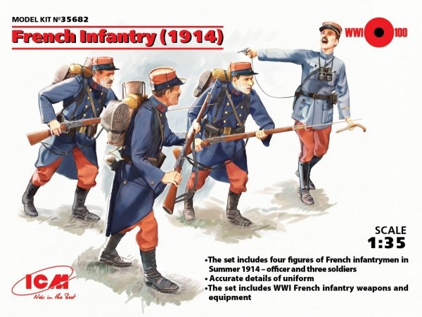 ICM 35682 French Infantry 1914 1/35