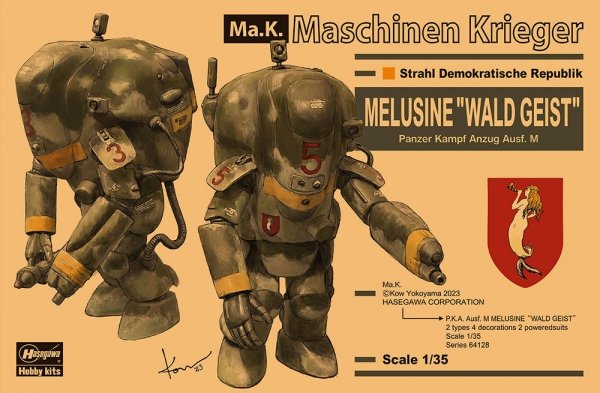 Hasegawa 64128 Melusine “Waldgeist” Panzer Kampf Anzug Ausf M 1/35