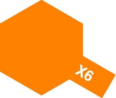 Tamiya 81506 Acrylic Mini X-6 Orange 10ml